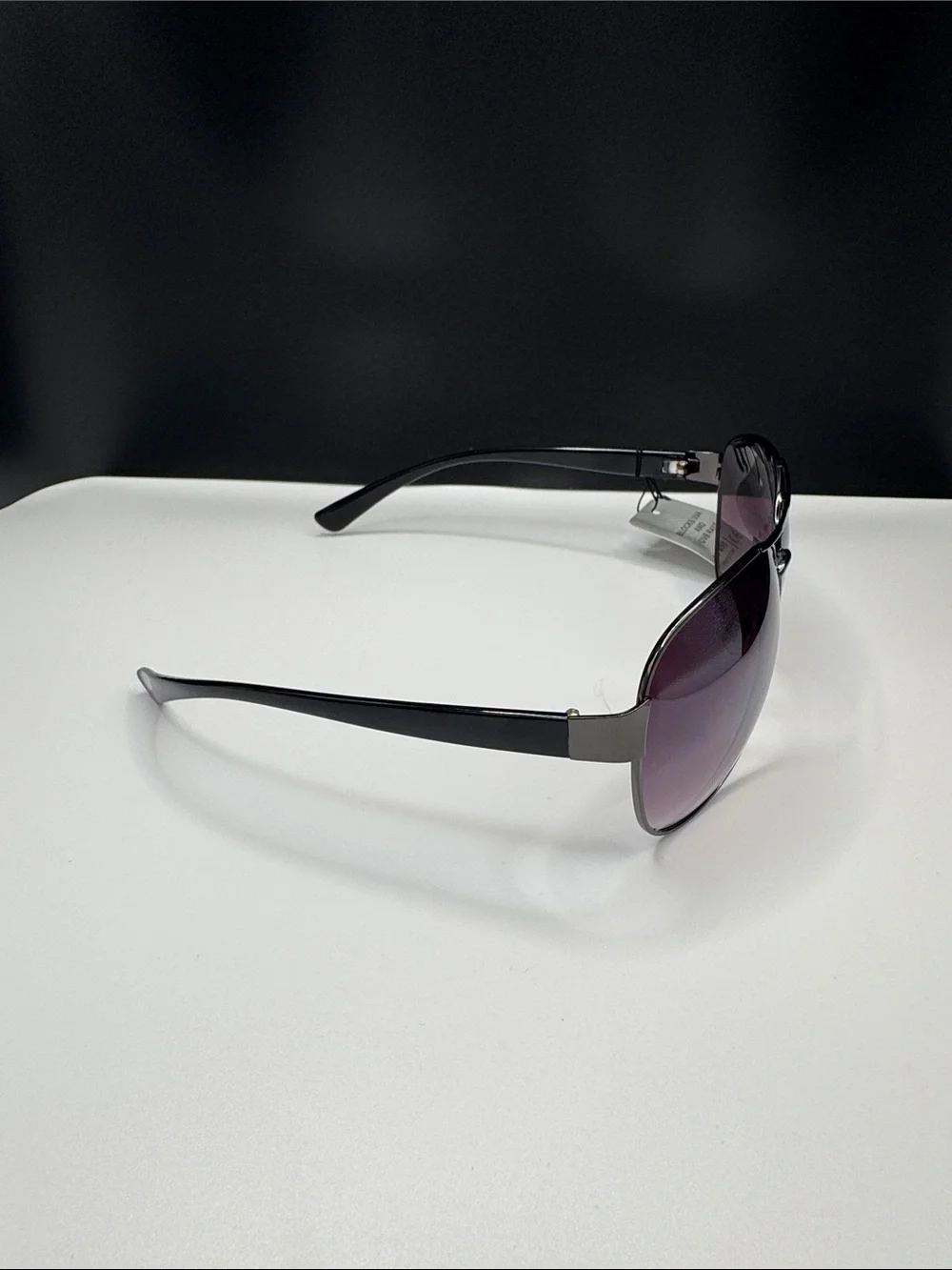 Aviator Women's Sunglasses with Purple Gradient Lenses (3-5)